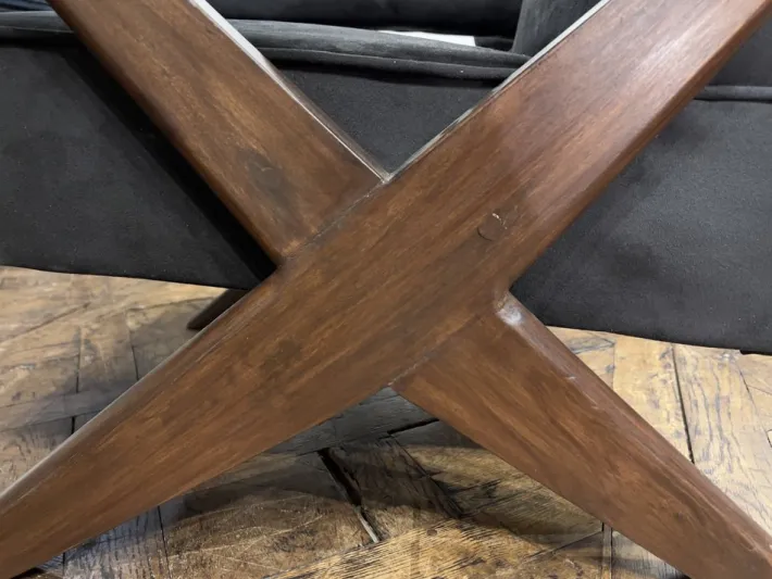 Pamono Vintage Sofa and Armchairs by Pierre Jeanneret, 1956, Set of 3 Hot