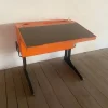 Pamono Vintage Space Age Desk in Orange by Luigi Colani for Flötotto, Set of 2 Best