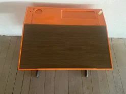 Pamono Vintage Space Age Desk in Orange by Luigi Colani for Flötotto, Set of 2 Best