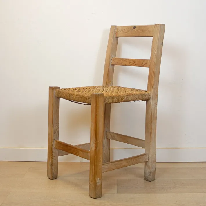 Pamono Vintage Spanish Woven Chair, 1970s Clearance