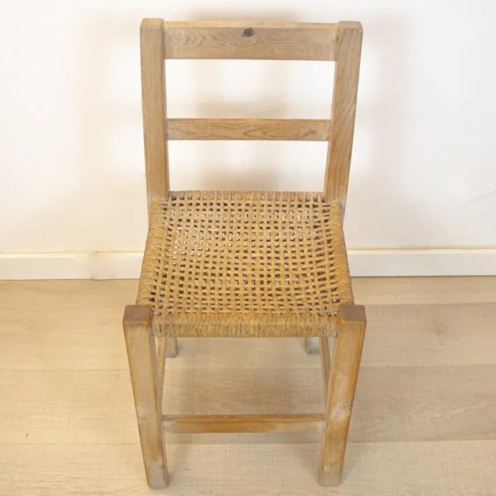 Pamono Vintage Spanish Woven Chair, 1970s Clearance