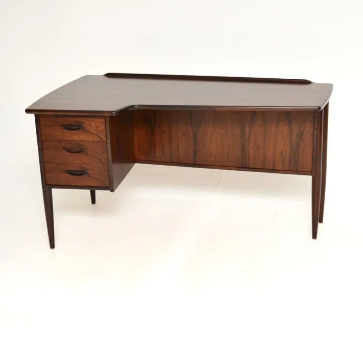 Pamono Vintage Swedish Boomerang Desk attributed to Goran Strand for Lelangs Mobelfabrik, 1960s Sale