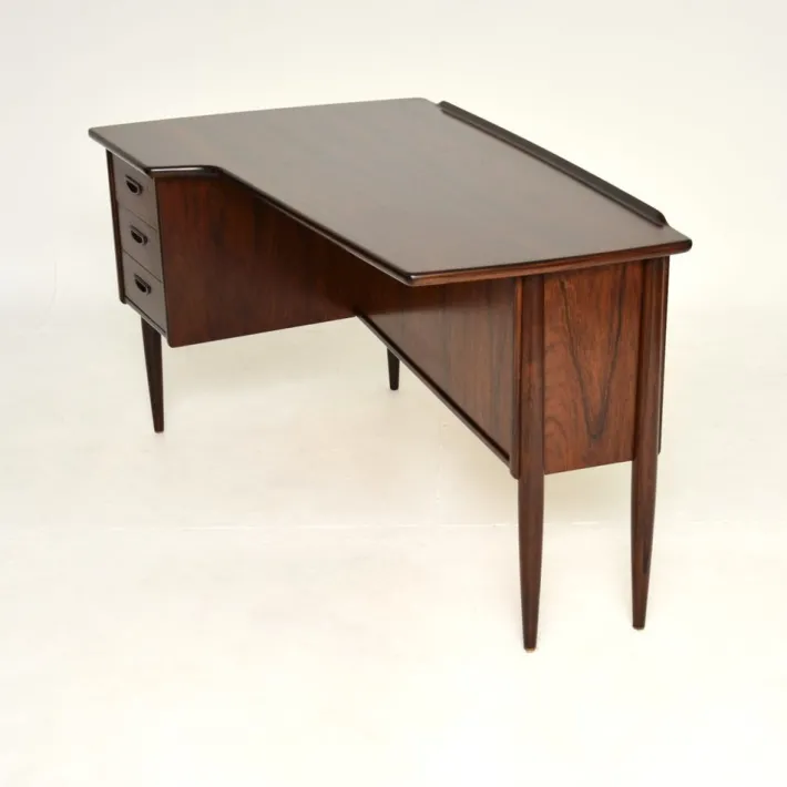 Pamono Vintage Swedish Boomerang Desk attributed to Goran Strand for Lelangs Mobelfabrik, 1960s Sale