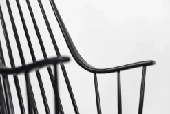 Pamono Vintage Swedish Wooden Black Grandessa Rocking Chair by Lena Larsson for Nesto, 1960s Clearance