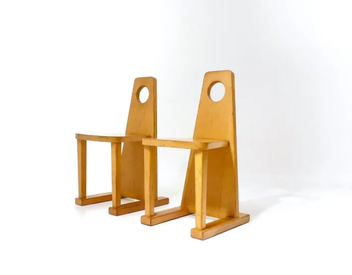 Pamono Vintage Swiss Children's Chairs from Horgenglarus, 1967, Set of 6 New