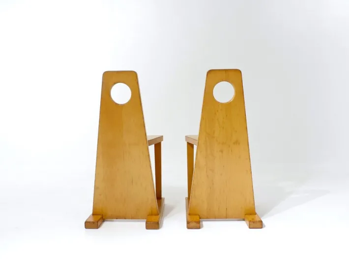 Pamono Vintage Swiss Children's Chairs from Horgenglarus, 1967, Set of 6 New