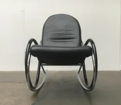 Pamono Vintage Swiss Nonna Rocking Chair by Paul Tuttle for Strässle