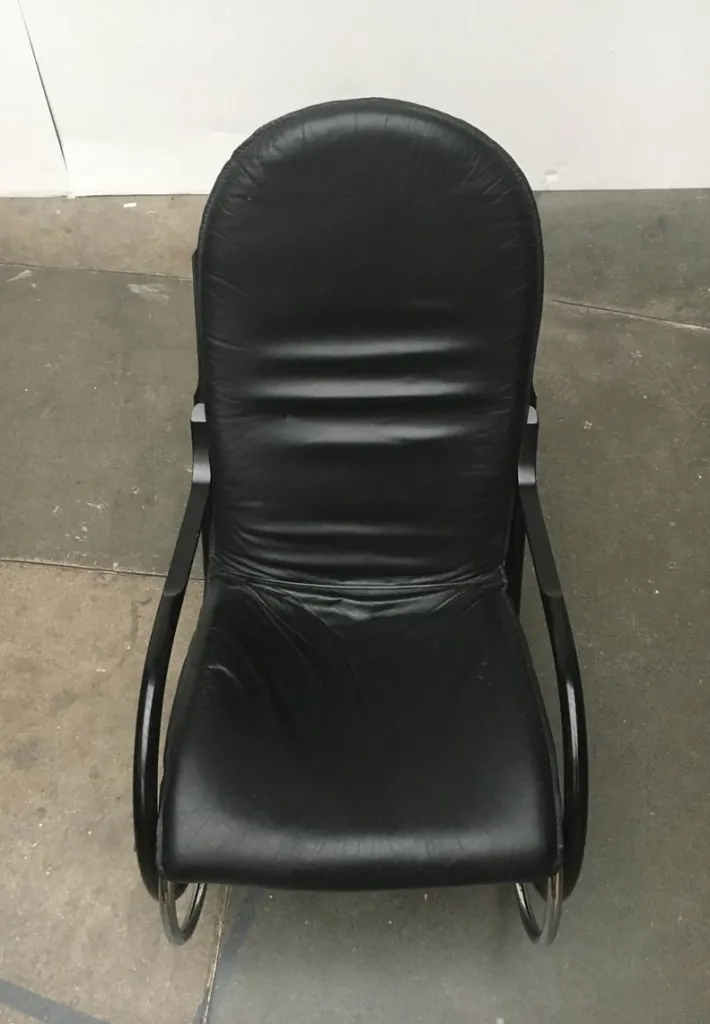 Pamono Vintage Swiss Nonna Rocking Chair by Paul Tuttle for Strässle