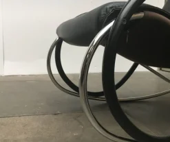 Pamono Vintage Swiss Nonna Rocking Chair by Paul Tuttle for Strässle