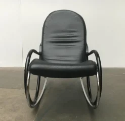 Pamono Vintage Swiss Nonna Rocking Chair by Paul Tuttle for Strässle