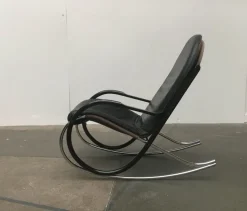 Pamono Vintage Swiss Nonna Rocking Chair by Paul Tuttle for Strässle