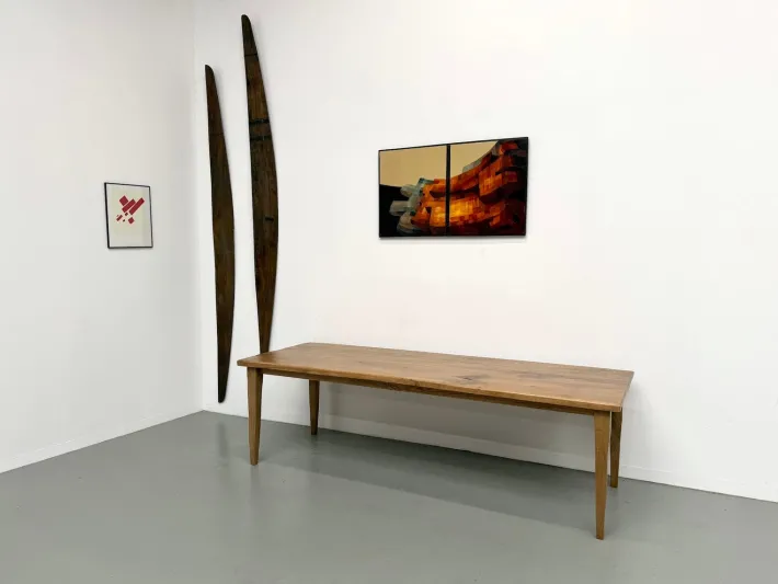 Pamono Vintage Table in Oak, 1950s Best