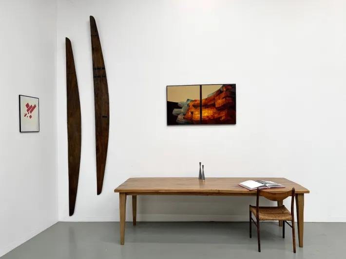 Pamono Vintage Table in Oak, 1950s Best