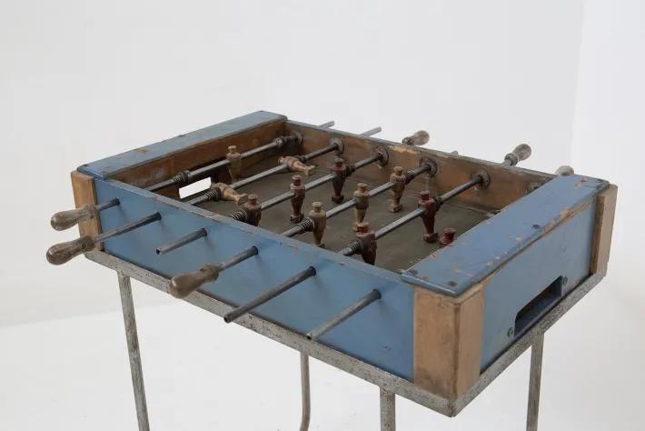 Pamono Vintage Table Soccer with Three Knobs, 1921 Discount