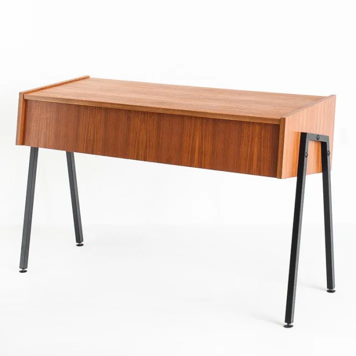 Pamono Vintage Teak and Lacquered Iron Console Table, 1960s Sale