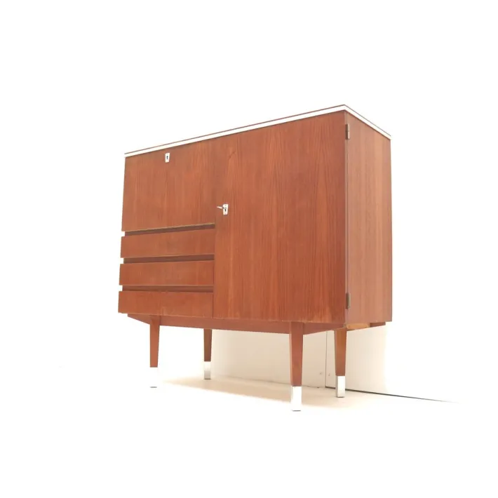 Pamono Vintage Teak Bar Cabinet, 1960s Outlet