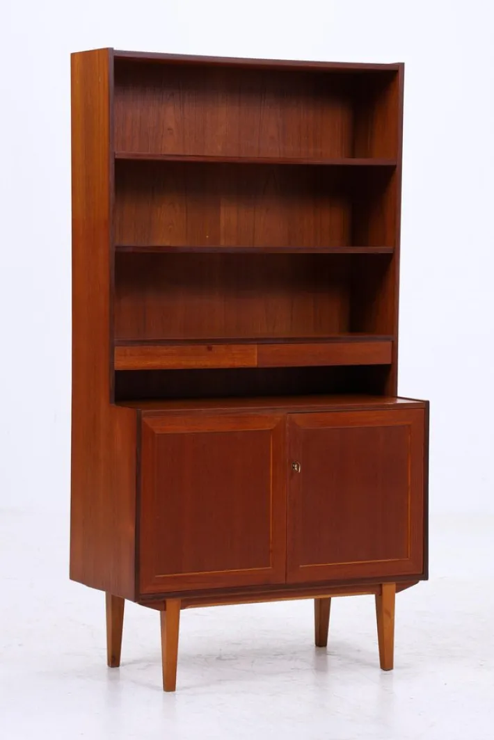 Pamono Vintage Teak Bookcase, 1960s Outlet