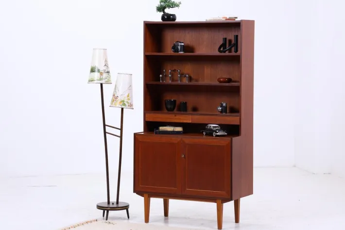 Pamono Vintage Teak Bookcase, 1960s Outlet