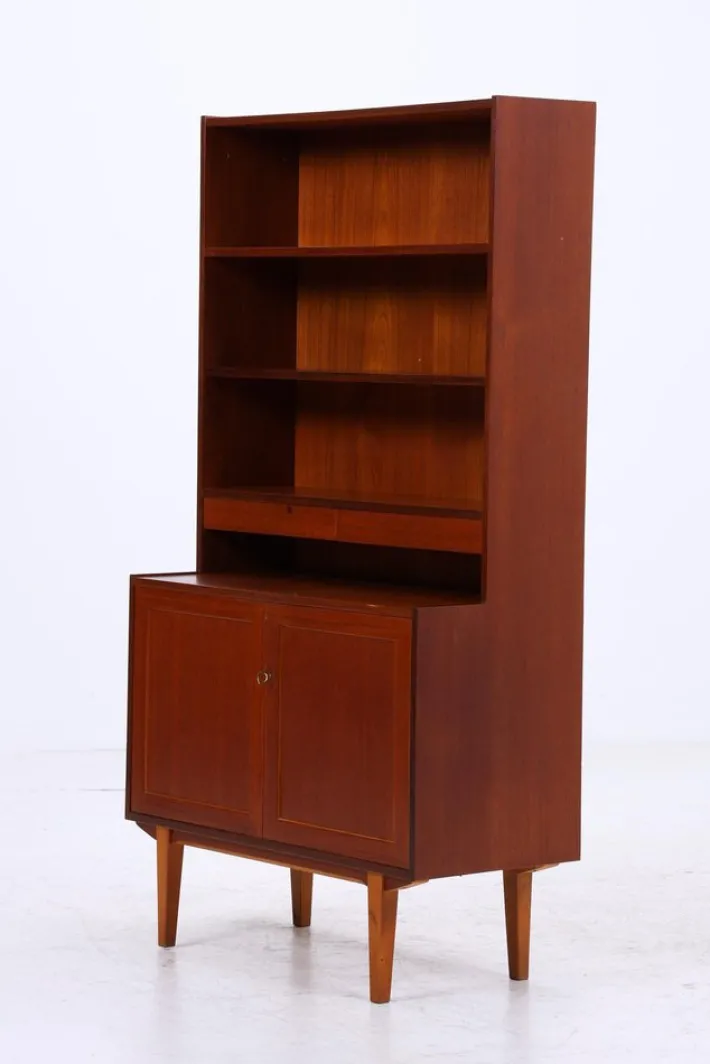 Pamono Vintage Teak Bookcase, 1960s Outlet