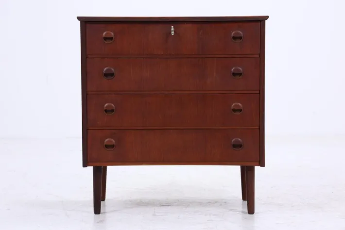 Pamono Vintage Teak Chest of Drawers, 1970s New