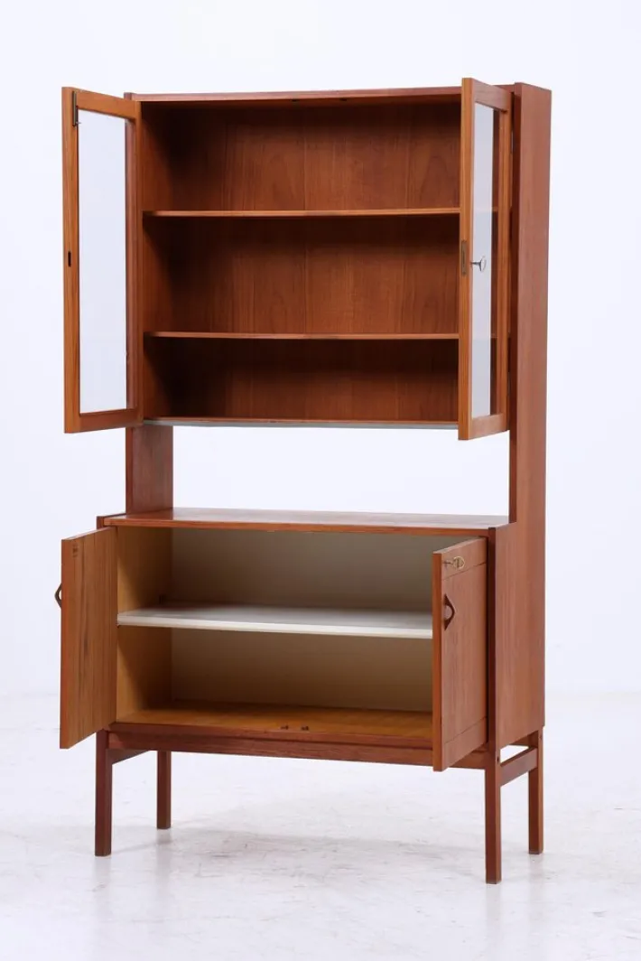 Pamono Vintage Teak Display Cabinet, 1960s Hot