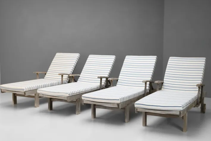 Pamono Vintage Teak Loungers, 1960, Set of 4 Sale