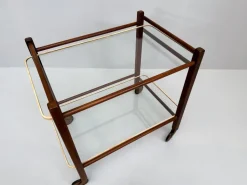 Pamono Vintage Teak Trolley with Glass Tops by Cees Braakman for Pastoe, 1950s Discount