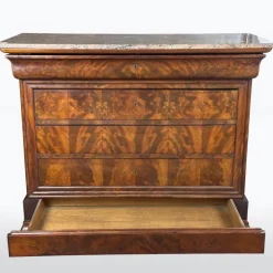 Pamono Vintage 19th Century Louis Philippe Chest of Drawers with Marble, Outlet