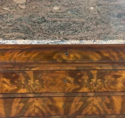 Pamono Vintage 19th Century Louis Philippe Chest of Drawers with Marble, Outlet