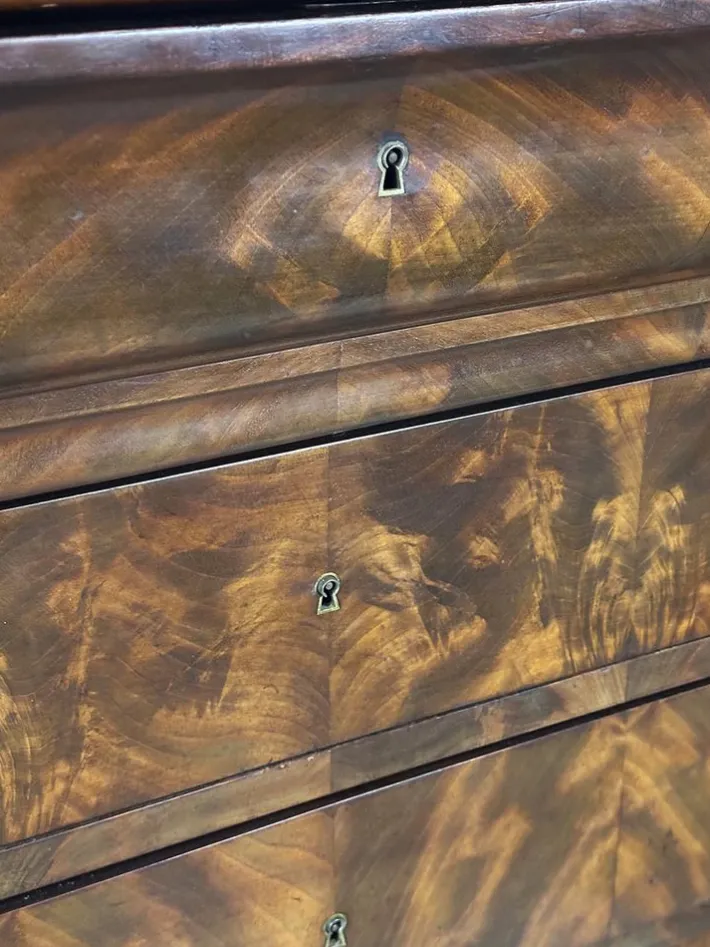 Pamono Vintage 19th Century Louis Philippe Chest of Drawers with Marble, Outlet
