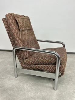 Pamono Vintage Tubular Chrome Recliner by Milo Baughman for James Inc., 1970s Sale