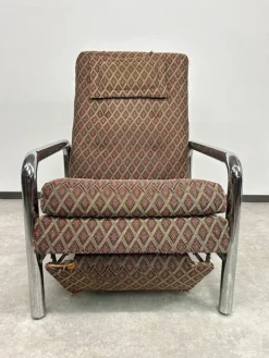 Pamono Vintage Tubular Chrome Recliner by Milo Baughman for James Inc., 1970s Sale