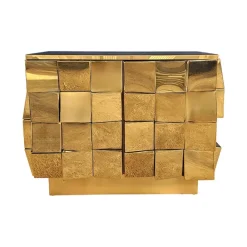 Pamono Vintage Two-Door Brass Sideboard, 1980s New