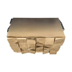 Pamono Vintage Two-Door Brass Sideboard, 1980s New