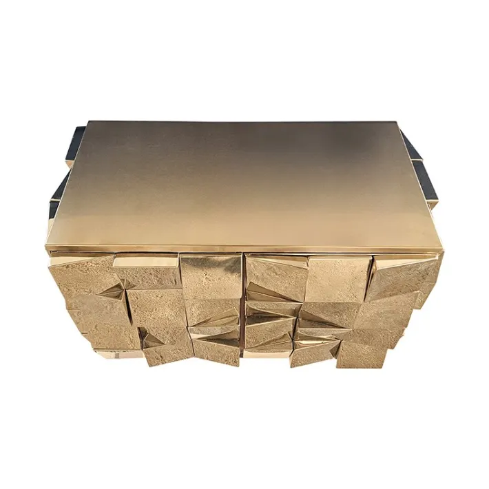 Pamono Vintage Two-Door Brass Sideboard, 1980s New