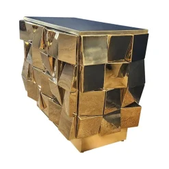 Pamono Vintage Two-Door Brass Sideboard, 1980s New