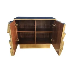 Pamono Vintage Two-Door Brass Sideboard, 1980s New