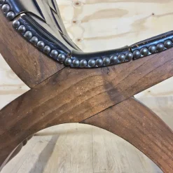 Pamono Vintage Valenti Slipper Chair in Woven Leather by Pierre Lottier for Valenti Luce, Spain, 1950s New