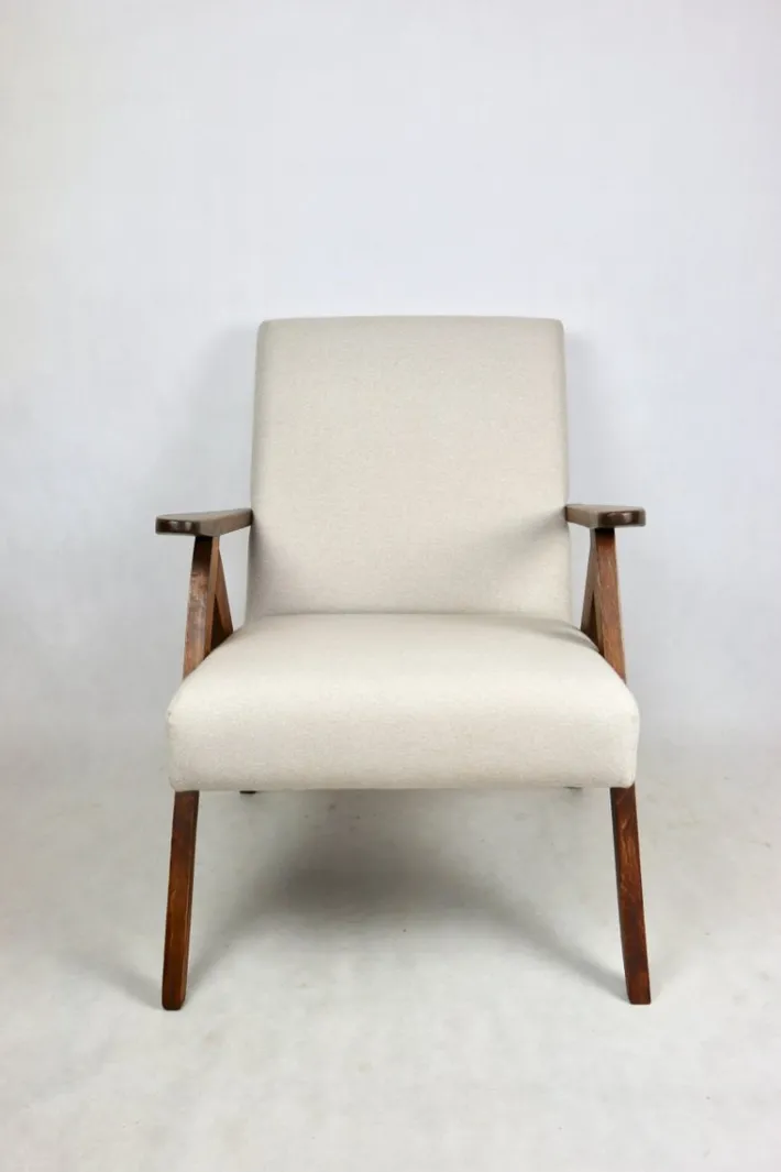 Pamono Vintage VAR B-310 Armchair in Beige Wool, 1970s