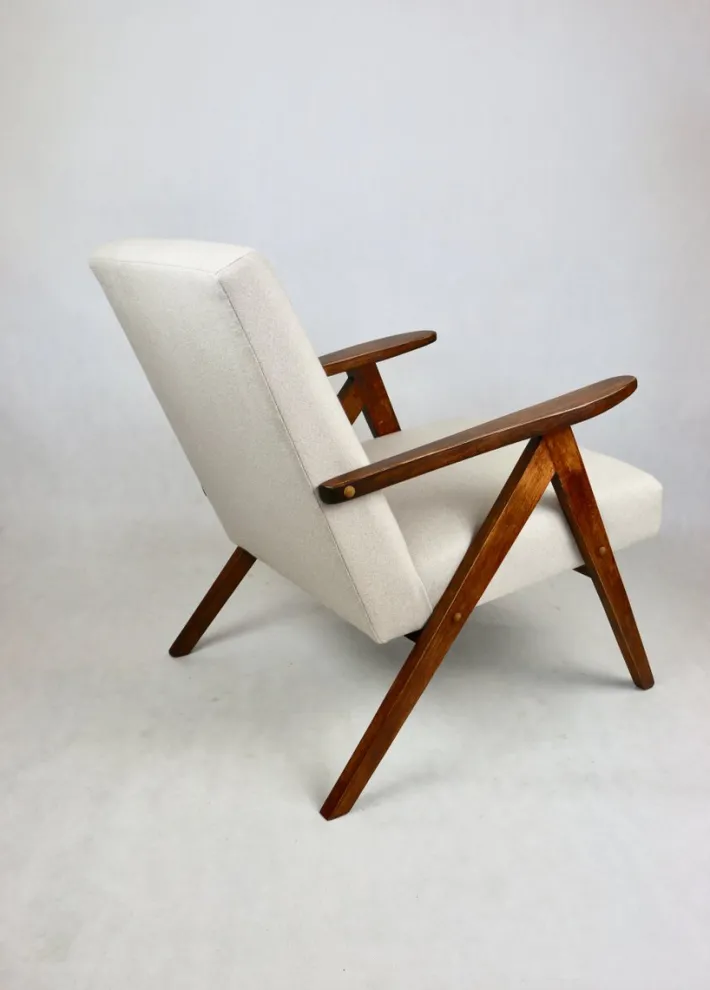 Pamono Vintage VAR B-310 Armchair in Beige Wool, 1970s