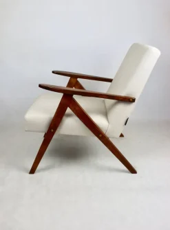 Pamono Vintage VAR B-310 Armchair in Beige Wool, 1970s