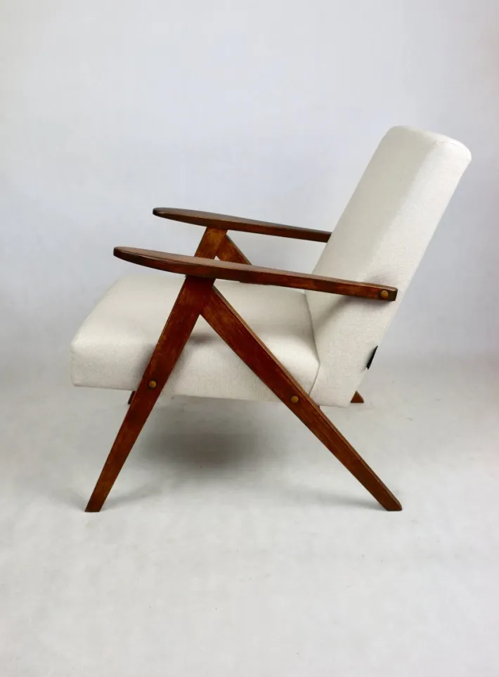 Pamono Vintage VAR B-310 Armchair in Beige Wool, 1970s