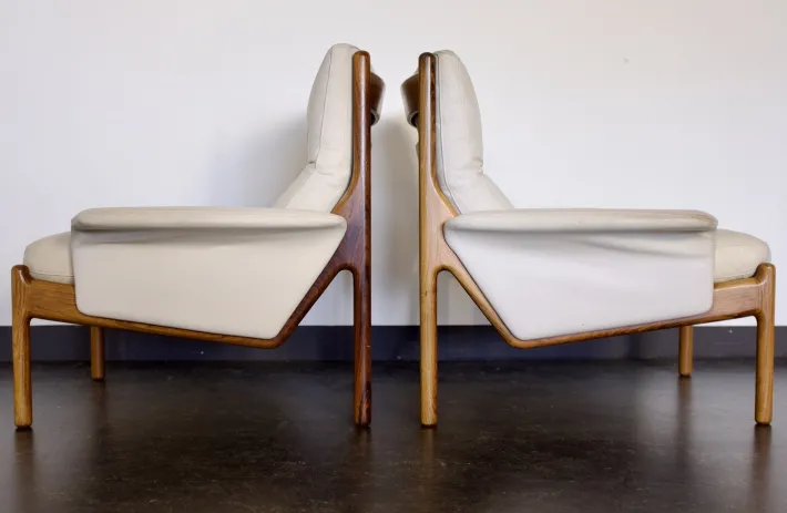 Pamono Vintage Venus Living Room Set by Illum Wikkelso for Silkeborg, 1960s, Set of 5 Outlet