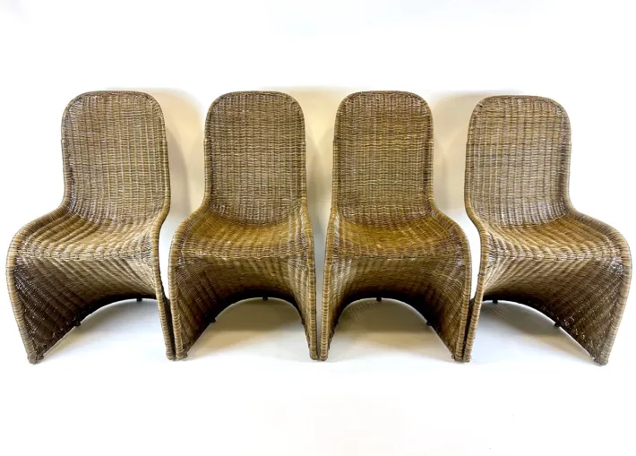 Pamono Vintage Vicker S Chairs in the style of Verner Panton, 1990s, Set of 4 Sale