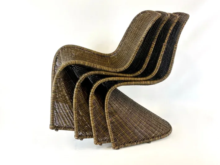 Pamono Vintage Vicker S Chairs in the style of Verner Panton, 1990s, Set of 4 Sale