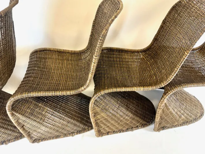 Pamono Vintage Vicker S Chairs in the style of Verner Panton, 1990s, Set of 4 Sale