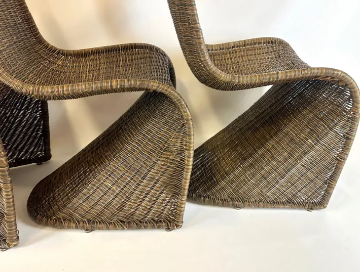 Pamono Vintage Vicker S Chairs in the style of Verner Panton, 1990s, Set of 4 Sale
