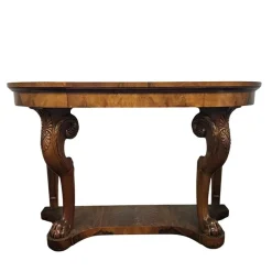 Pamono Vintage Walnut Console Table, 1930s Outlet