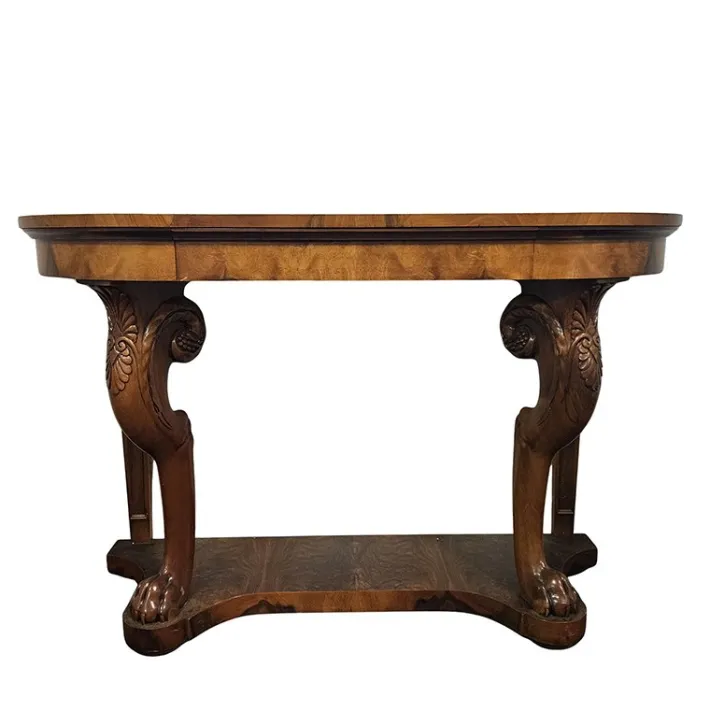 Pamono Vintage Walnut Console Table, 1930s Outlet