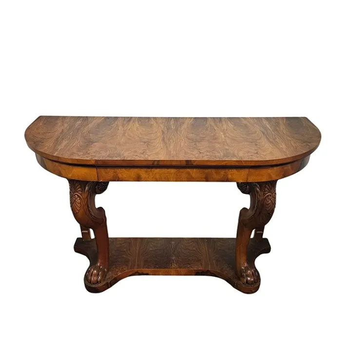 Pamono Vintage Walnut Console Table, 1930s Outlet